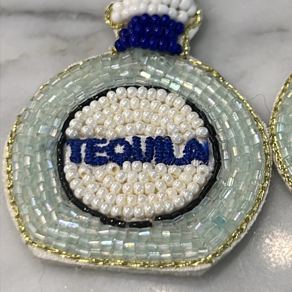 Tequila Beaded Earrings - Picture 5 of 6